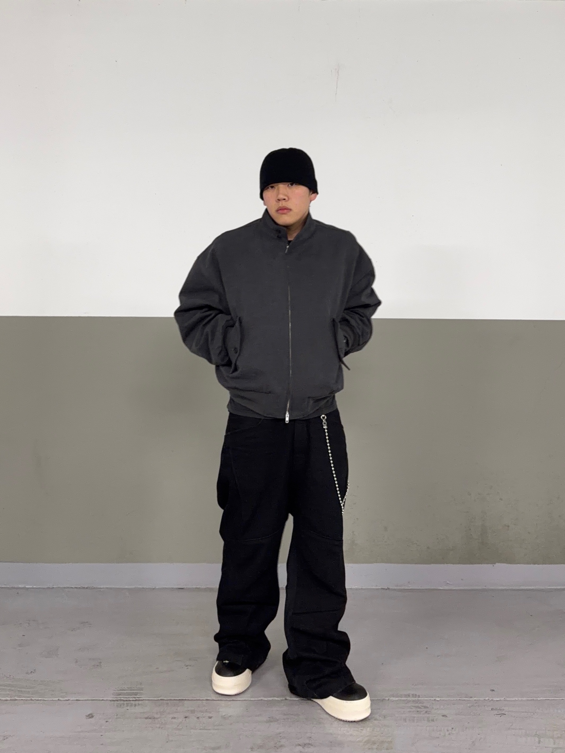 Rick Owens Mega Bumper Geobasket Black Milk, Rick Owens Concordians Mega Bumper Geobasket 착용 스타일 - 4