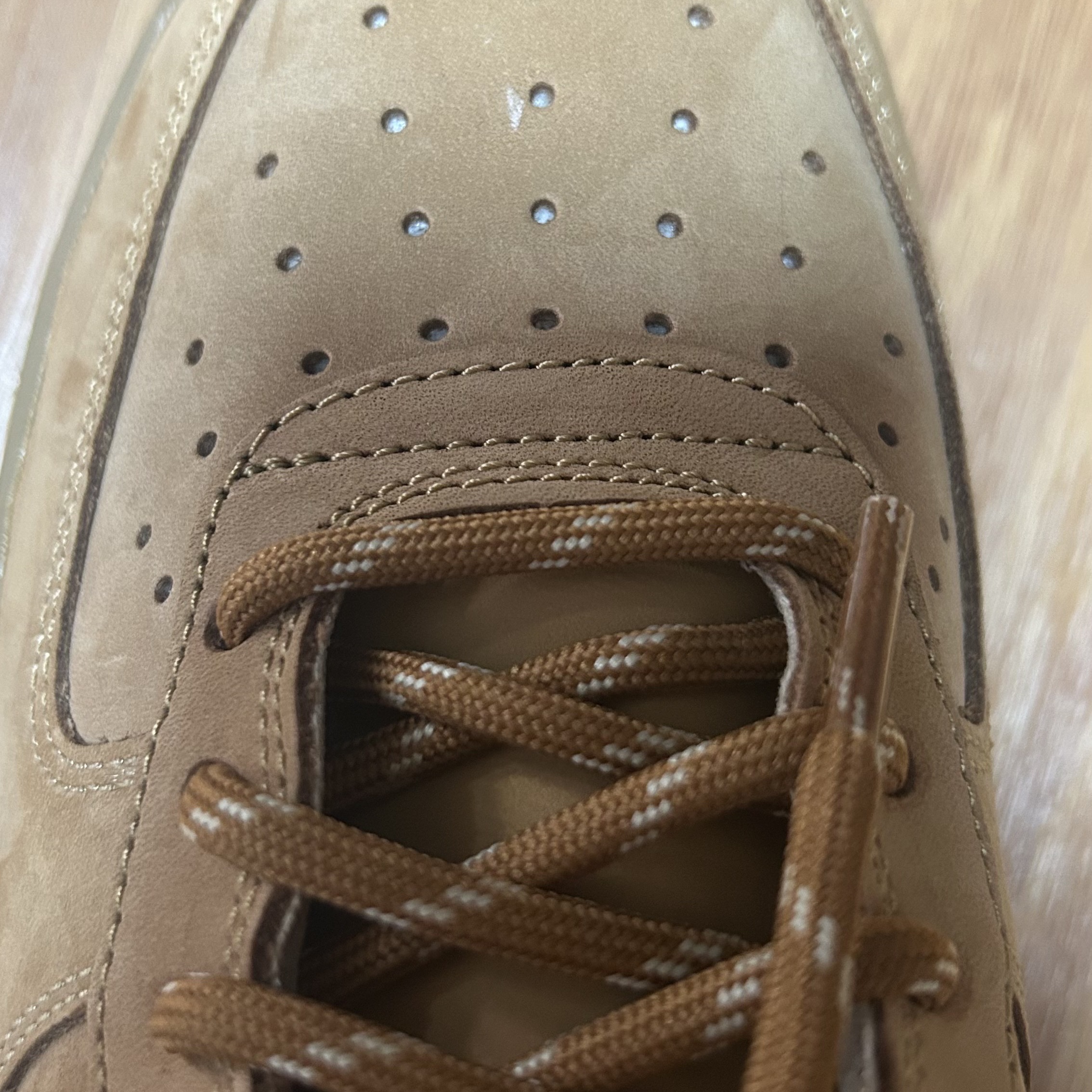 (W) Nike Air Force 1 '07 WB Flax Wheat 착용 스타일 - 2