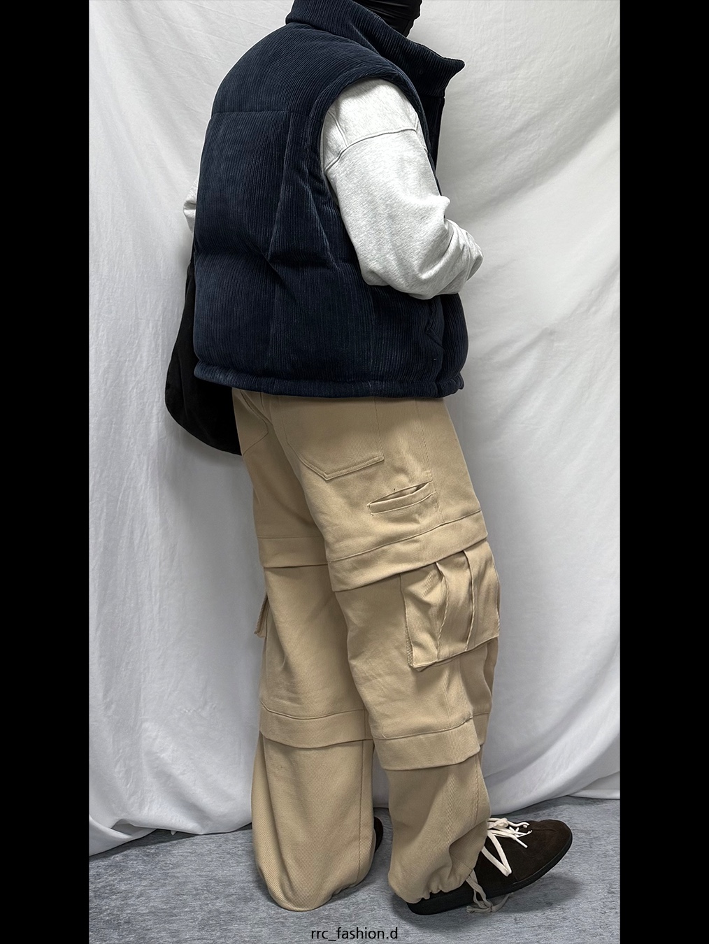 Kamien Titan Baggy Pants Beige, Deviation Racing Trainers 08 착용 스타일 - 2