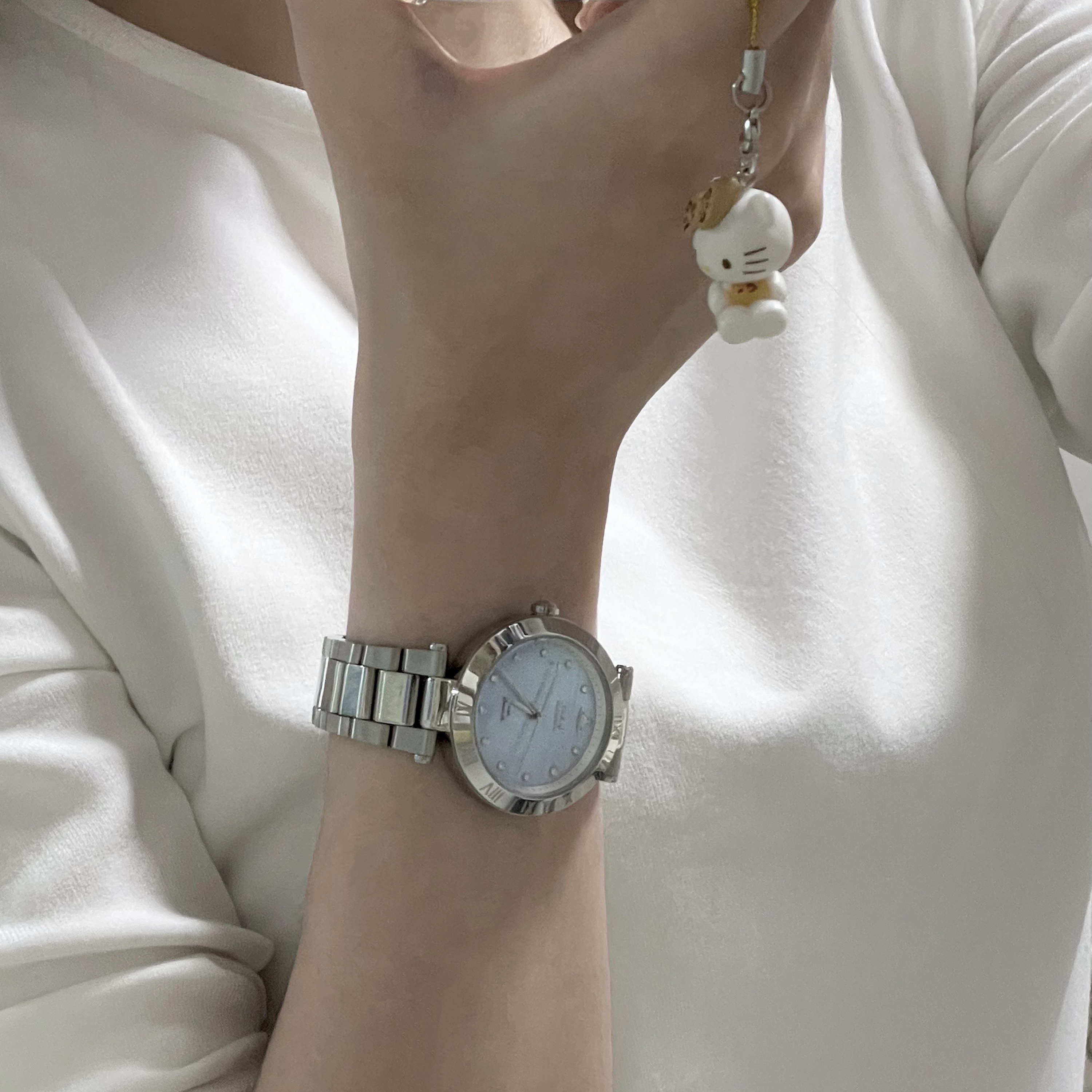 Vivienne Westwood Montagu Silver Blue 착용 스타일 - 3