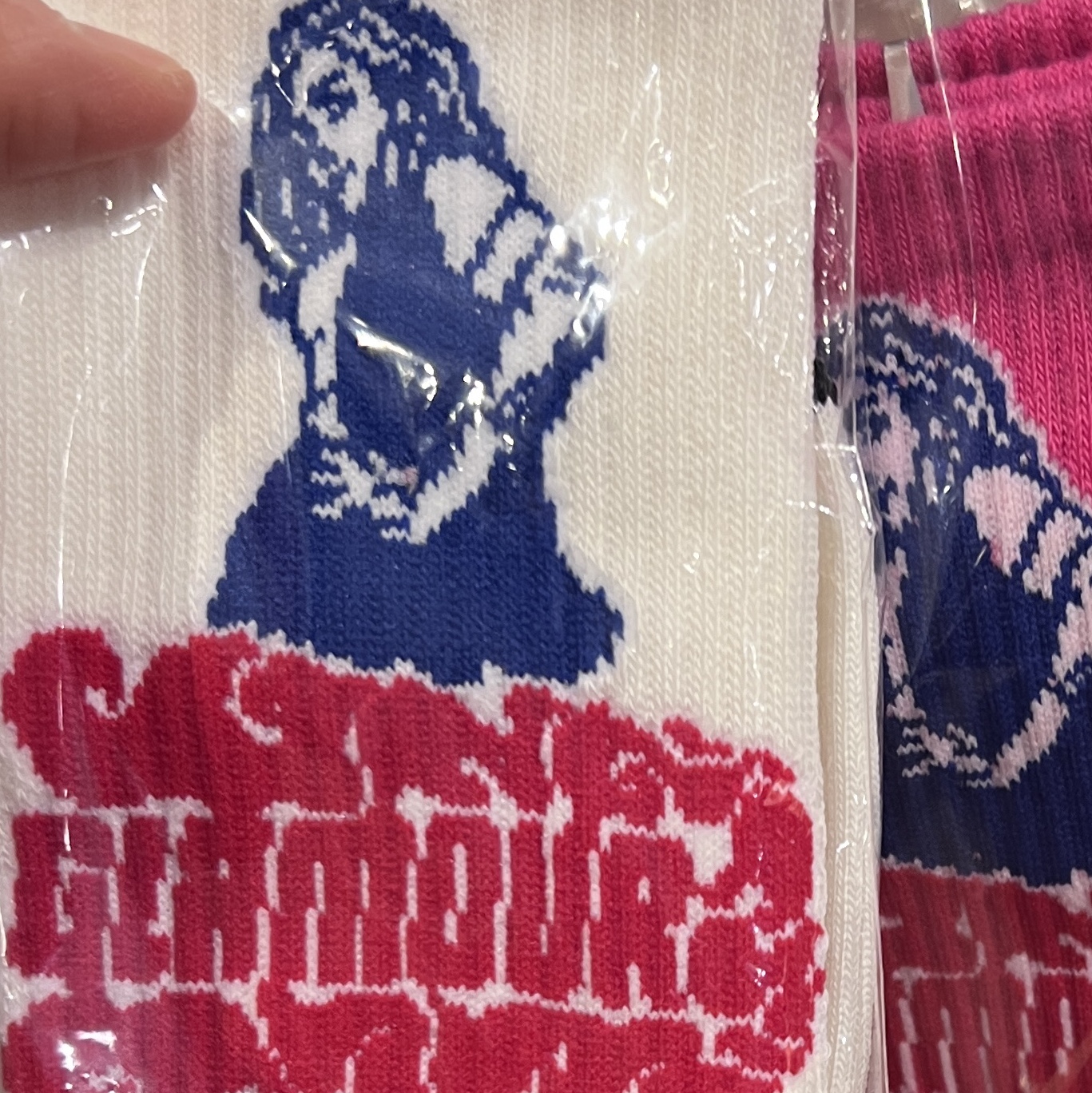 (W) Hysteric Glamour Vixen Girl Sports Socks White 착용 스타일