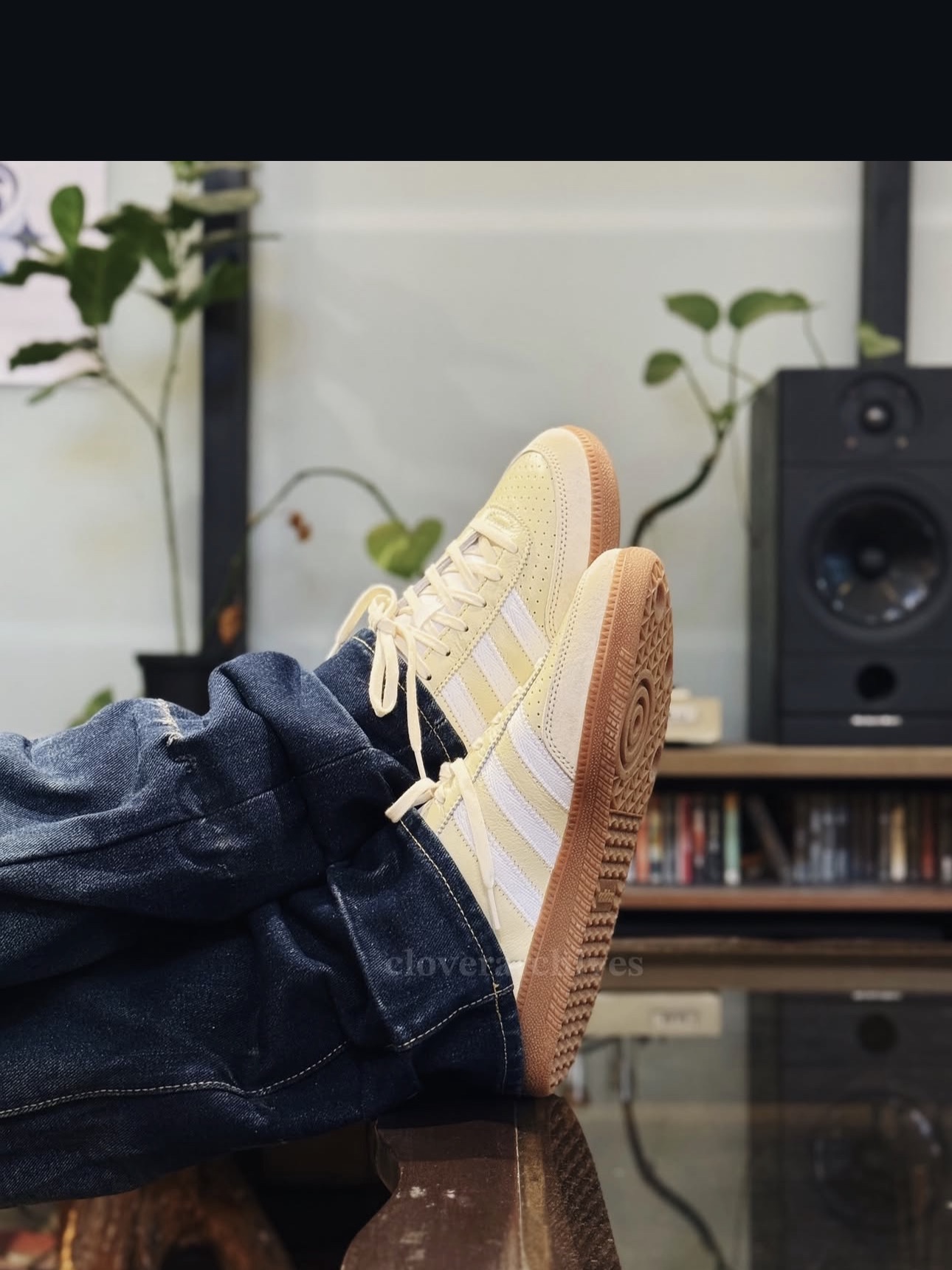 Adidas x C.P. Company Wimberly Spezial Sand Cloud White 착용 스타일 - 2