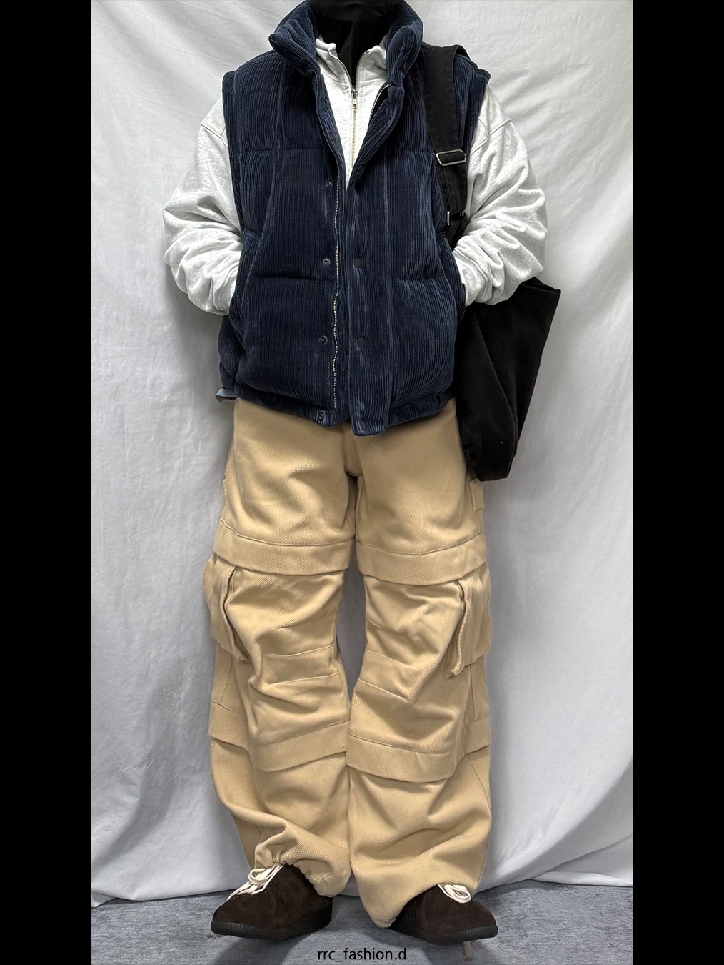 Kamien Titan Baggy Pants Beige, Deviation Racing Trainers 08 착용 스타일 - 1