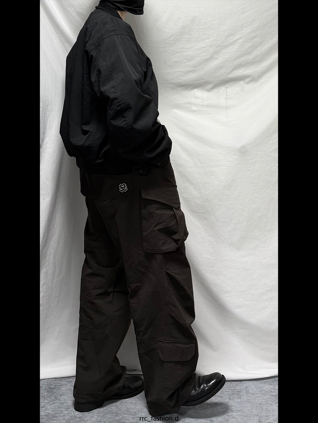 Flavorism VTG Washed Cargo Pants Washed Dark Brown, [프리오더] Polyteru Argyle Card Wallet Black 착용 스타일 - 2