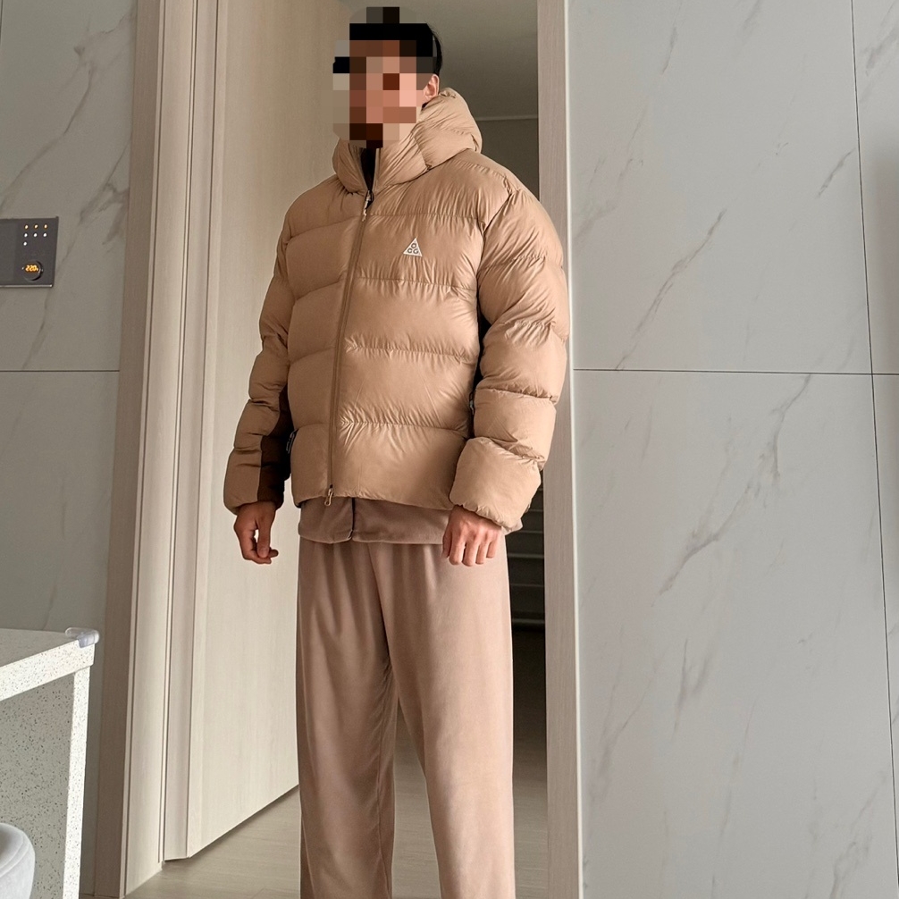 Nike ACG Therma-Fit ADV Lunar Lake Loose Hooded Jacket Parasuit Beige Moswood Brown - Asia 착용 스타일 - 1