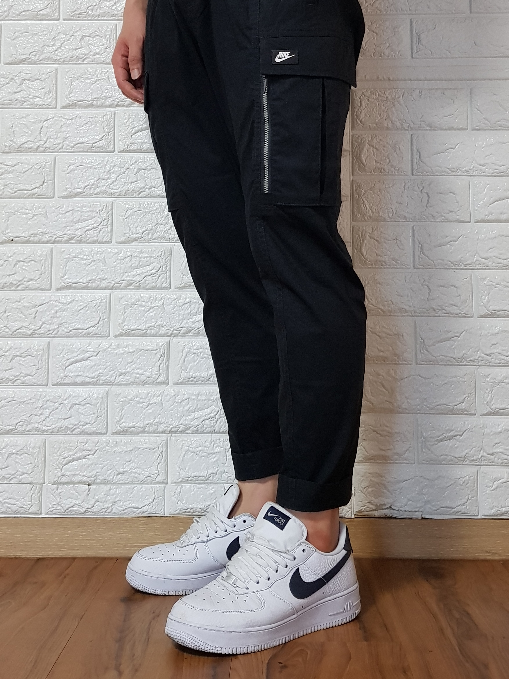Nike Air Force 1 '07 Craft White & Obsidian 착용 스타일