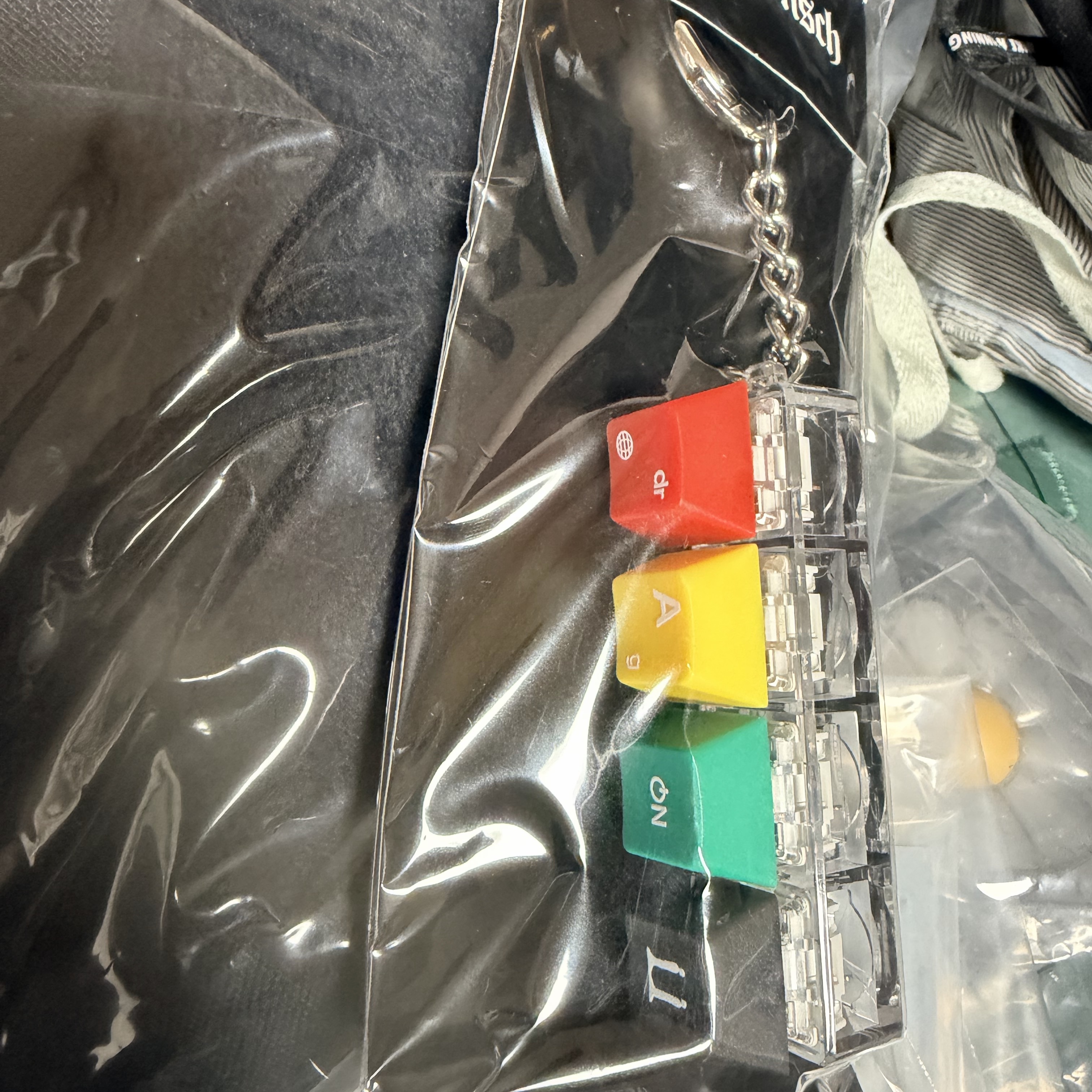 G-DRAGON Ubermensch Keycap Keyring 착용 스타일