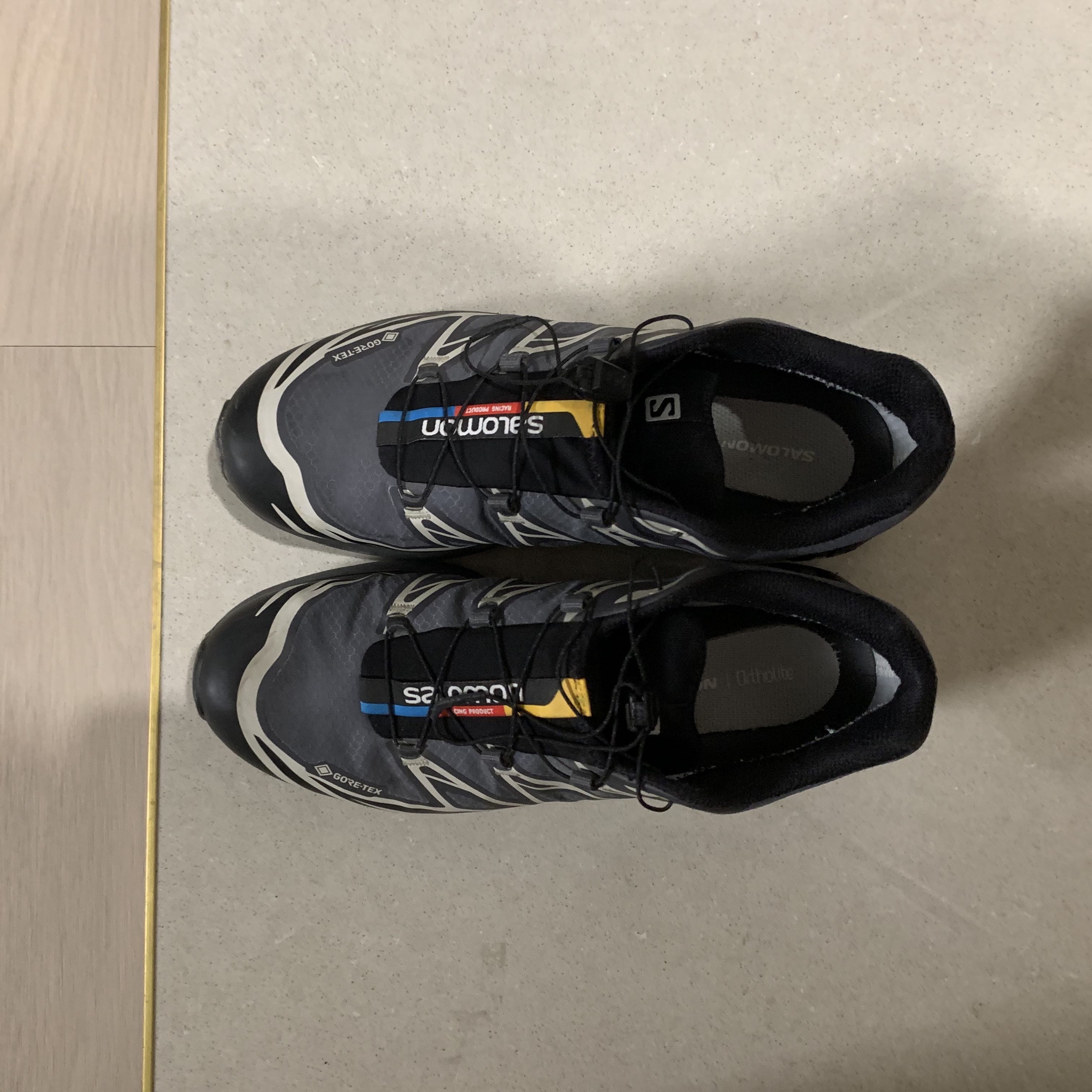 Salomon XT-6 Gore-Tex Black Ebony 착용 스타일