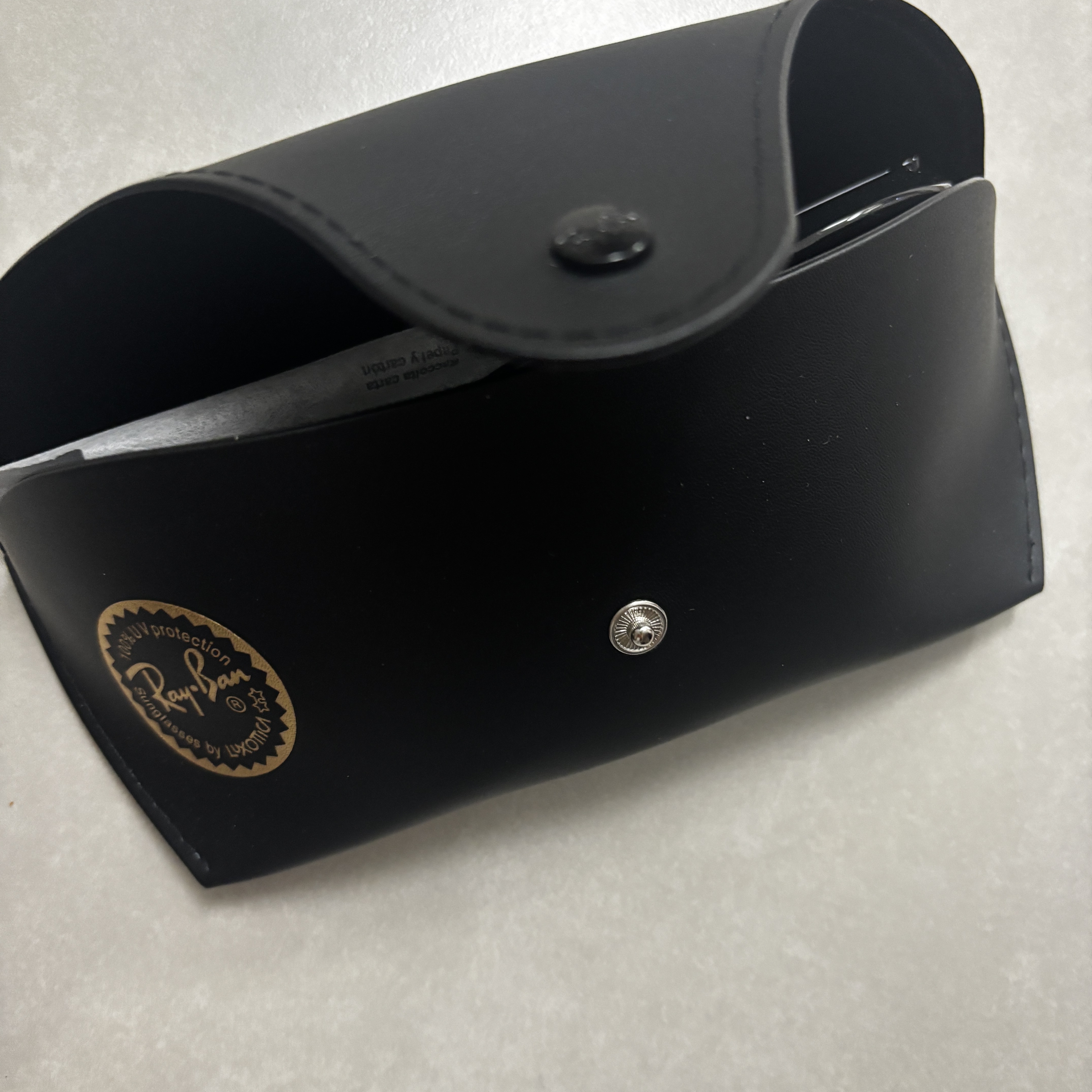 Ray-Ban DADDY-O II Polished Black Frame Green Classic G-15 Lenses 착용 스타일 - 2