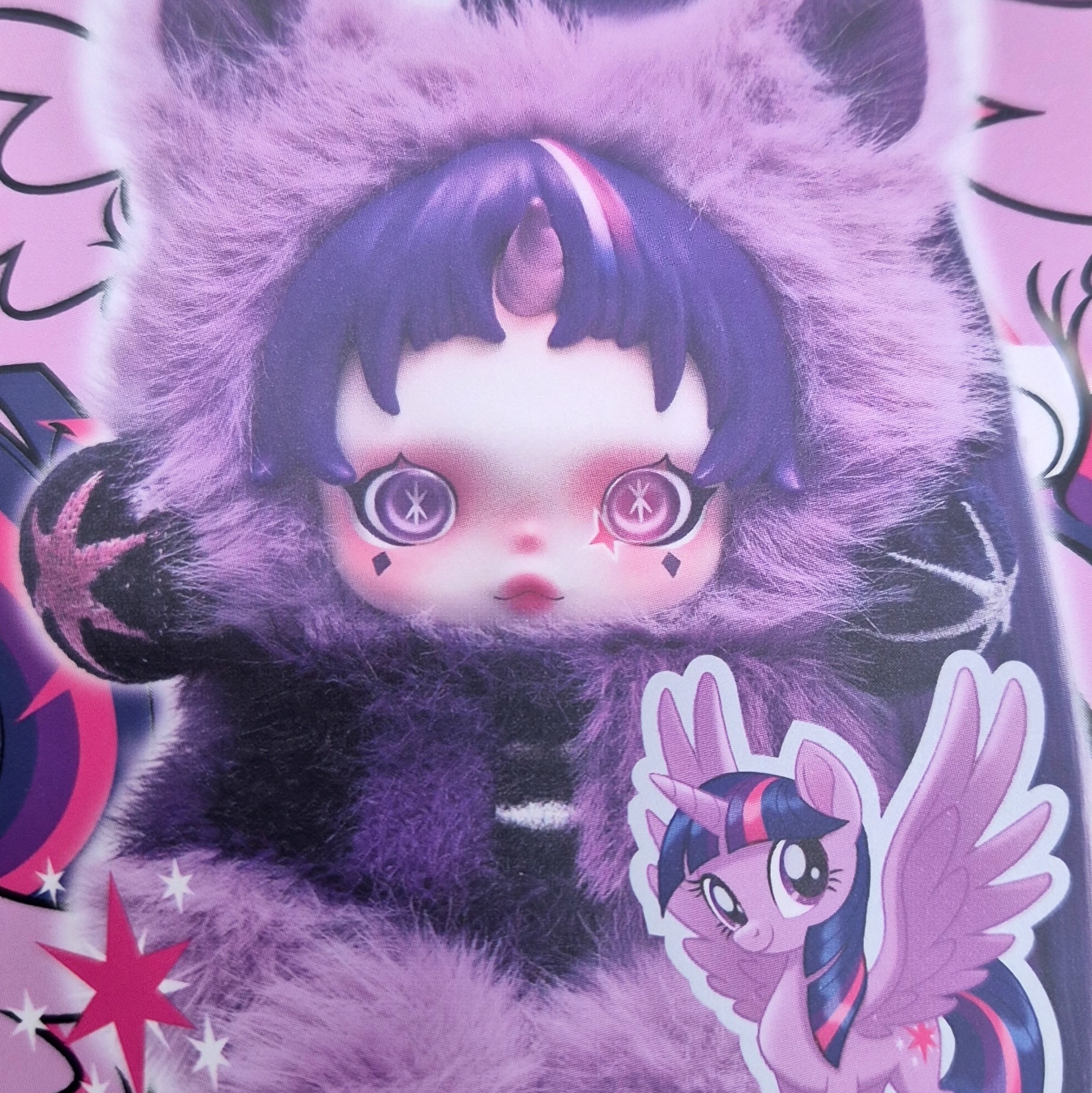 Pop Mart Skullpanda x My Little Pony Series Plush Doll Pendant Sealed Case (6 Blind Boxes) 착용 스타일 - 2
