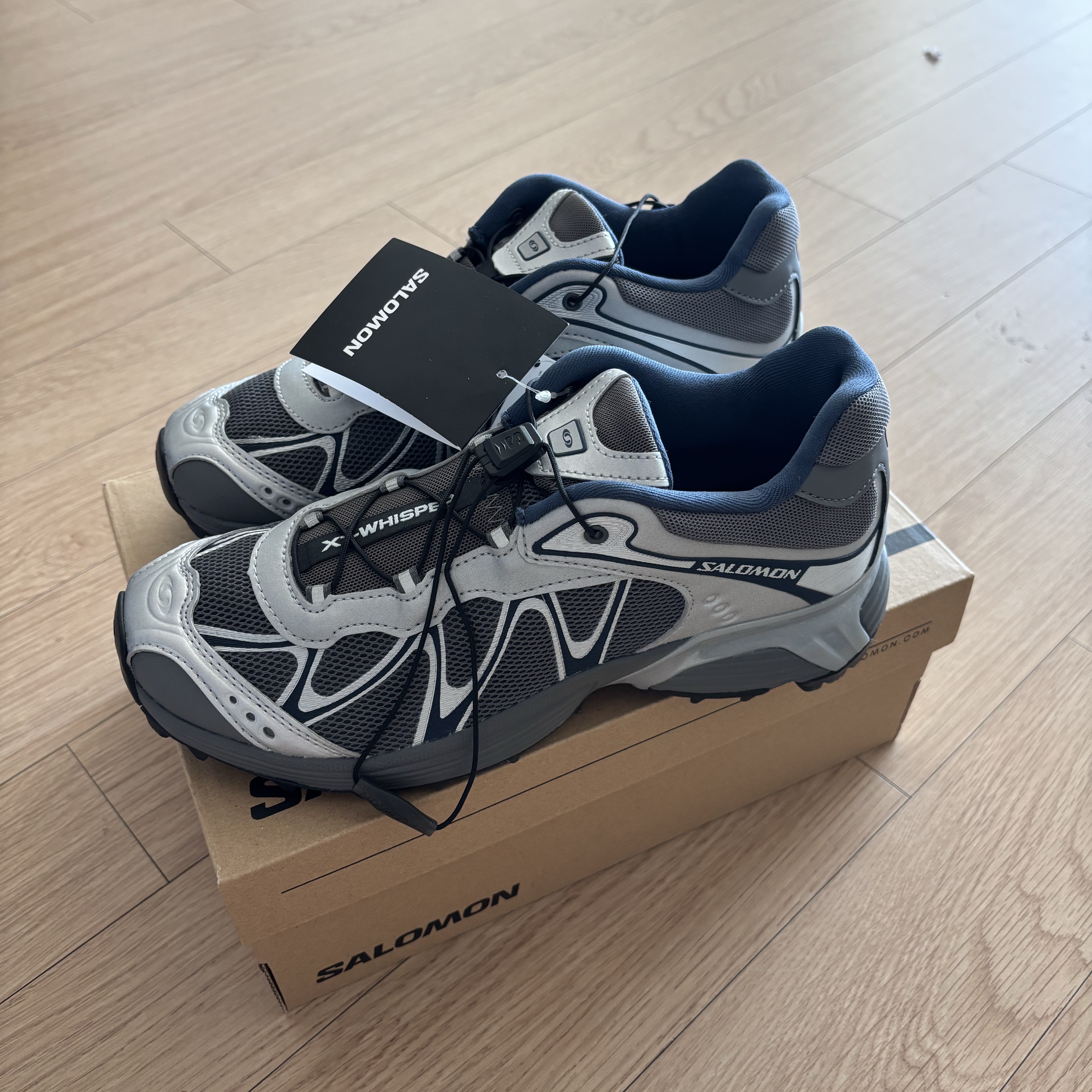 Salomon Advanced XT-Whisper Castlerock Footwear Silver 착용 스타일