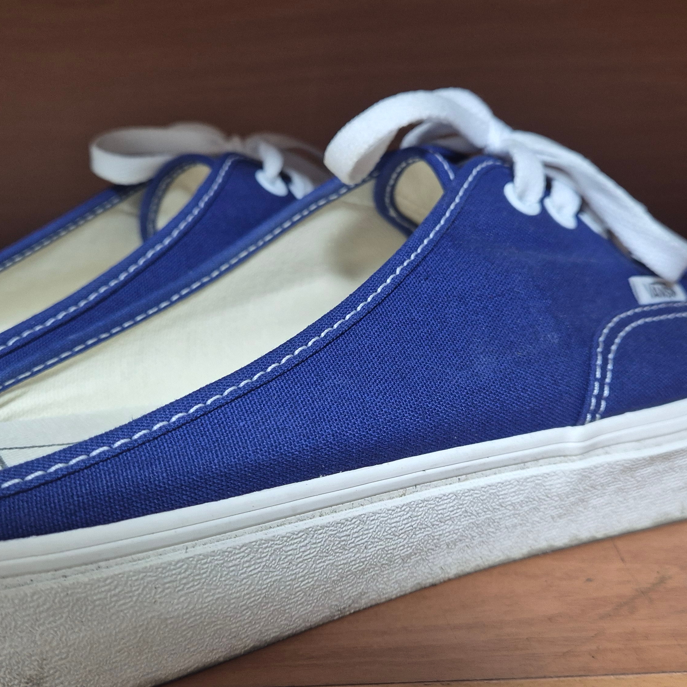Vans Canvas Authentic Mule Blue 착용 스타일