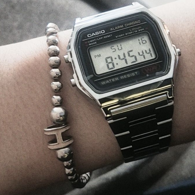 Casio A-158WA-1 착용 스타일 - 2