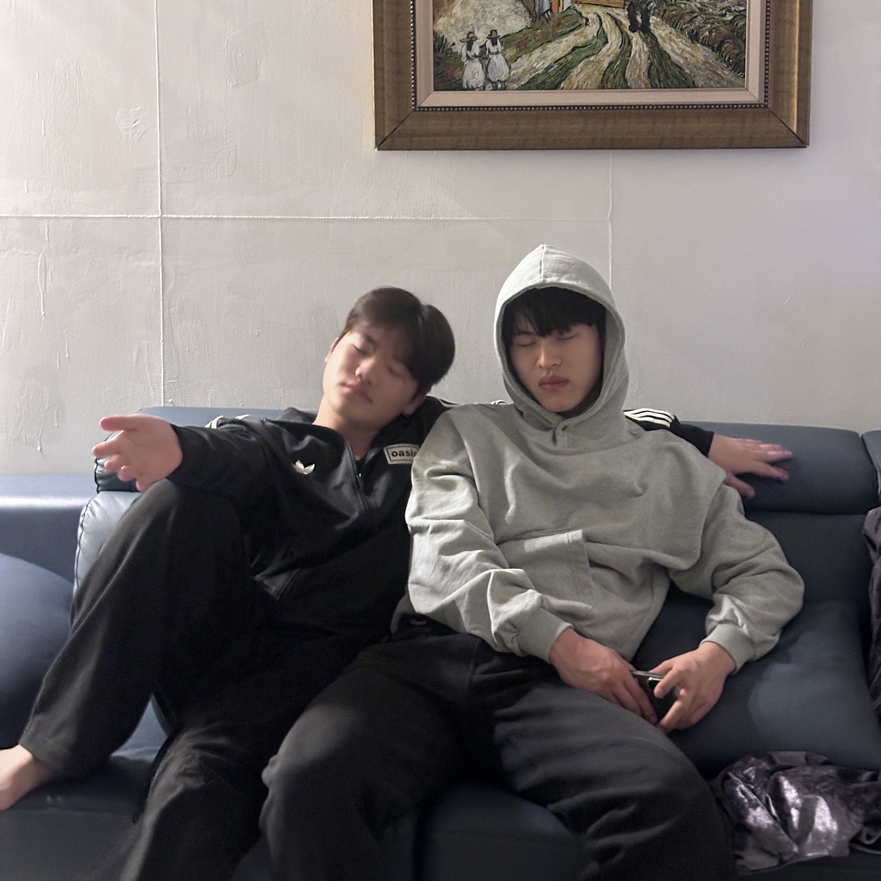 Adidas x Oasis Tour Firebird Track Top Black - KR Sizing 착용 스타일 - 1