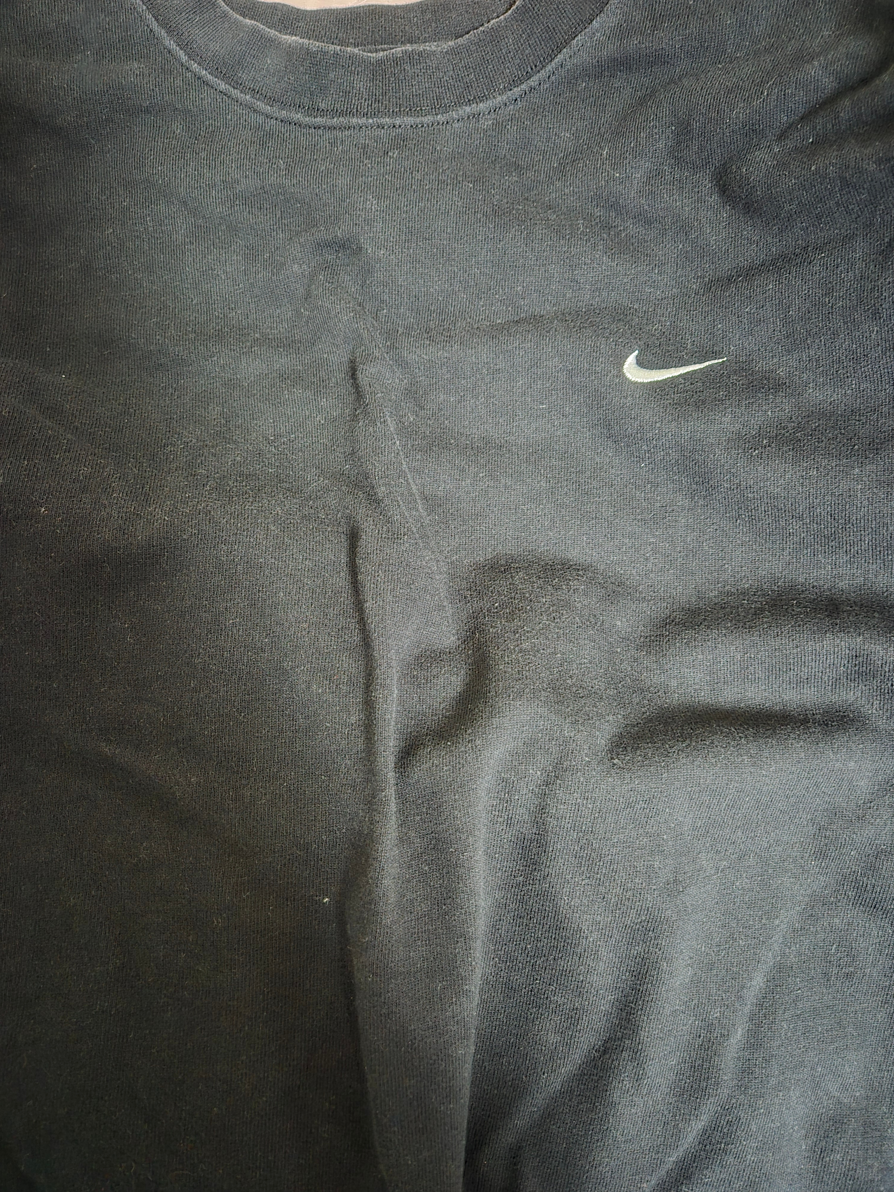 Nike Solo Swoosh Fleece Crew Black - Asia 착용 스타일