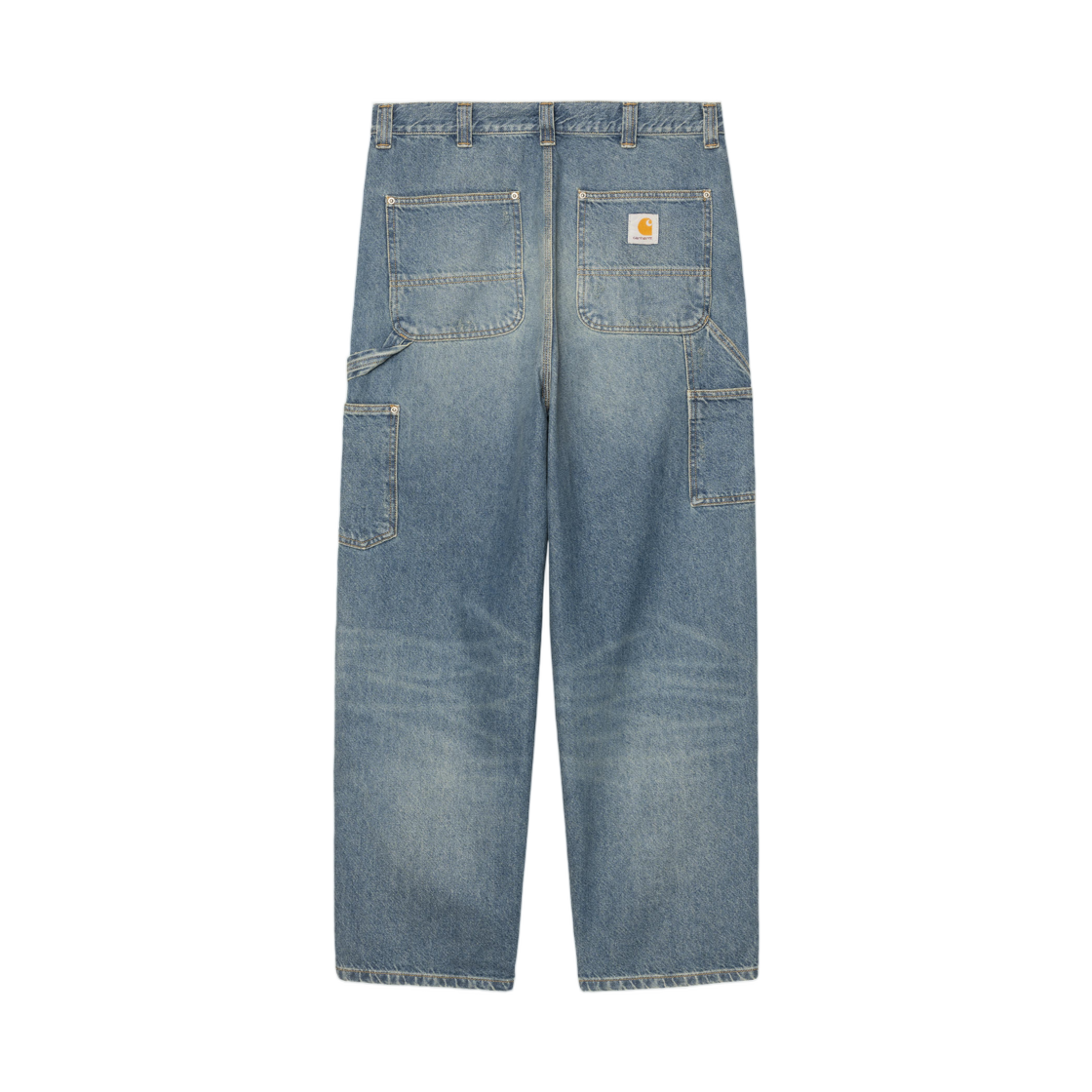 I036273-01-B7 Carhartt WIP OG Double Knee Pant Blue Grind Washed