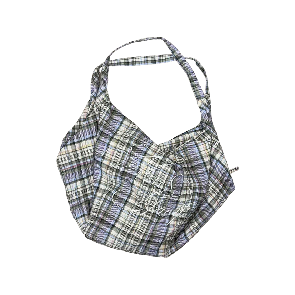 스컬프터 플레이드 빅 호보백 세이지(Sculptor Plaid Big Hobo Bag Sage)