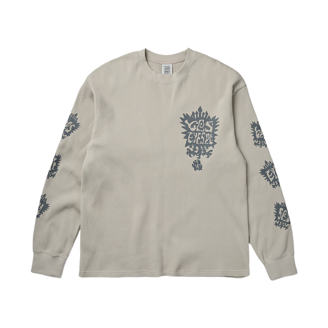 [더블적립] 예스아이씨 예스 스탬프 와플 롱슬리브 에크루([더블적립] YESEYESEE Y.E.S Stamp Waffle L/S Ecru)