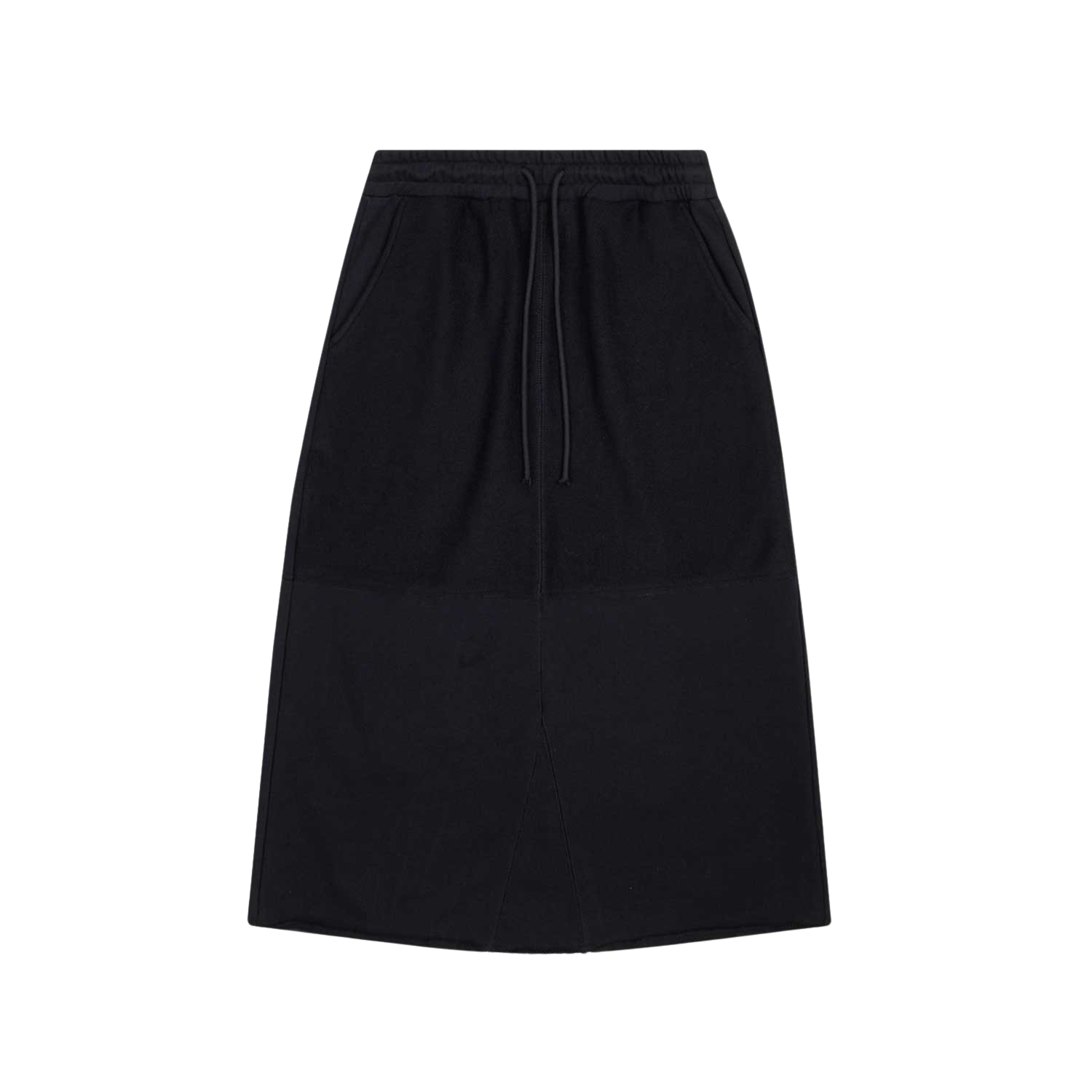 SCG21WBSBK Safarispot Rover Raw Sweat Long Skirt Black