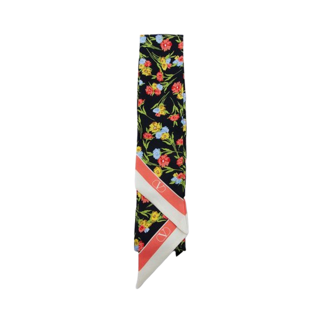 E6017QLSCGC (W) Valentino Silk Scarf Black