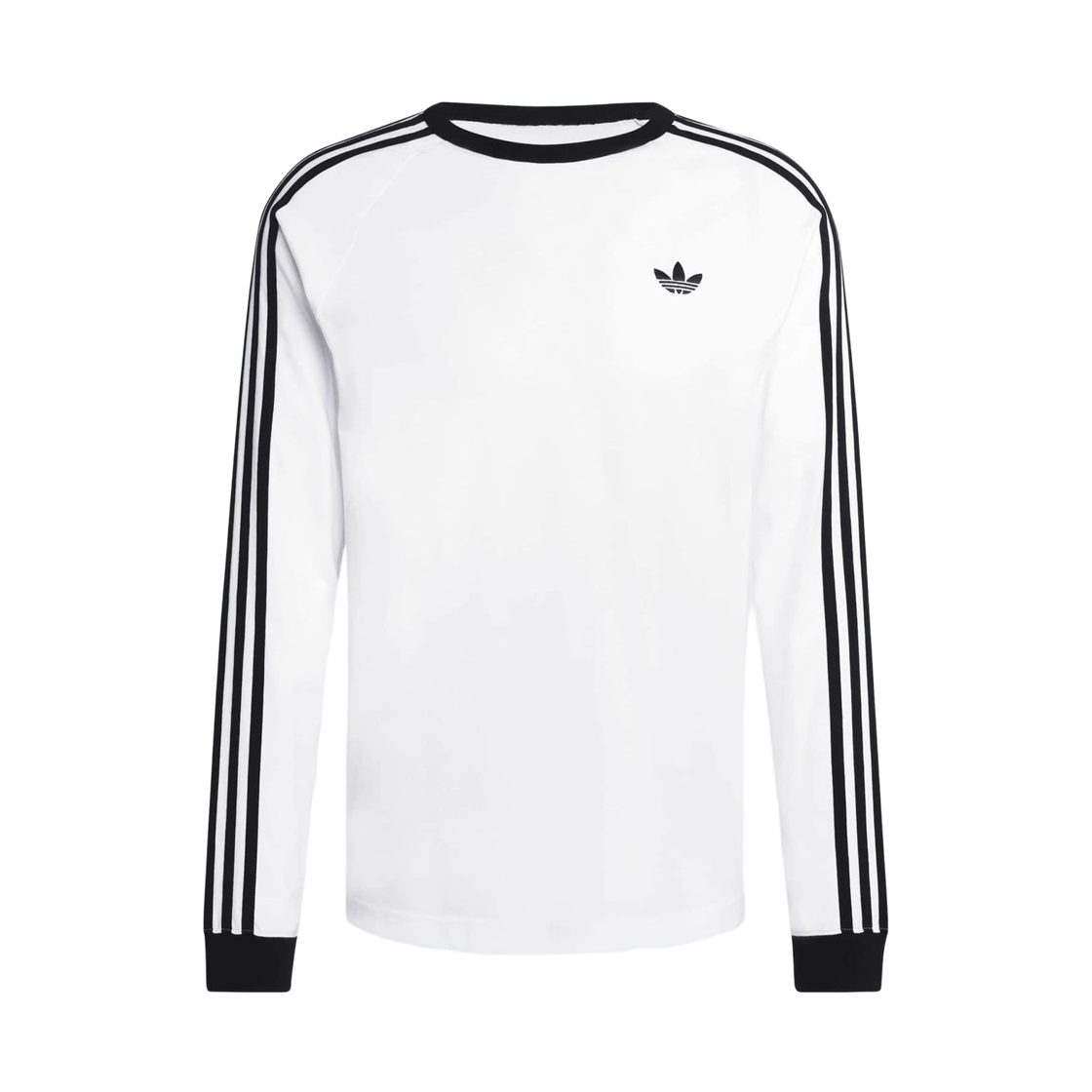 KE3545 Adidas 3-Stripes Long Sleeve T-Shirt White - KR Sizing