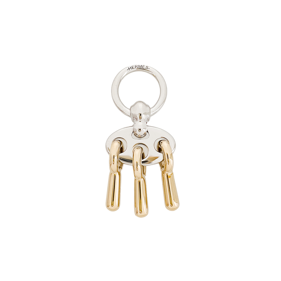 IT4IE6DGEWU9 Hermes Morus Jouet Twilly Ring Silver/Champagne Gold