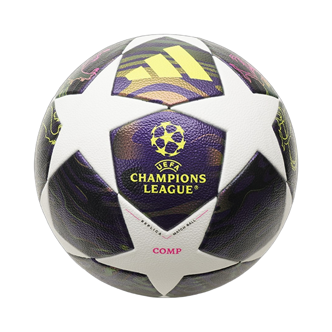 아디다스 UEFA 챔피언 리그 파이널 볼 다크 퍼플 화이트(Adidas UEFA Champion League Final Ball Dark Purple White) - 1
