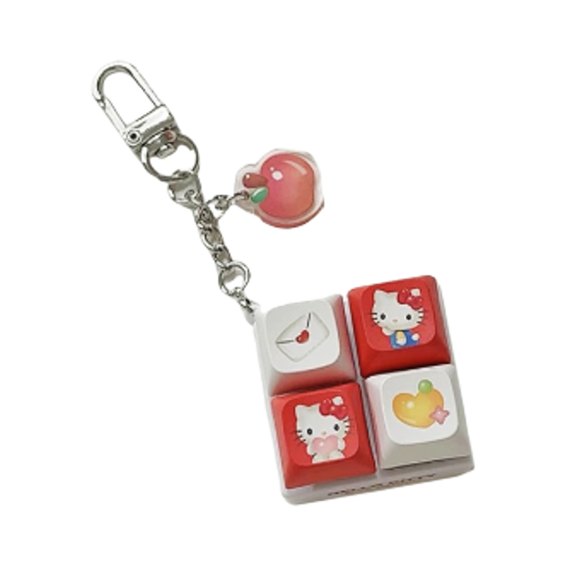 산리오 헬로 키티 x 세븐일레븐 사각 키링 키캡(Sanrio Hello Kitty x 7-Eleven Square Keyring Keycap)