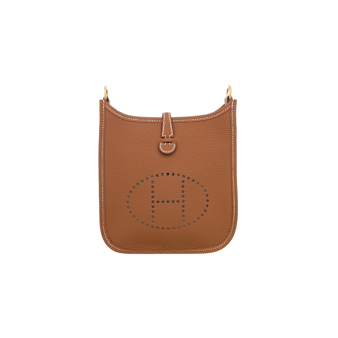 에르메스 미니에블린TPM 카멜골드 금장 K각인(6HB0057)(Hermes Mini Evelyne TPM in Camel Gold with K Engraving (6HB0057))