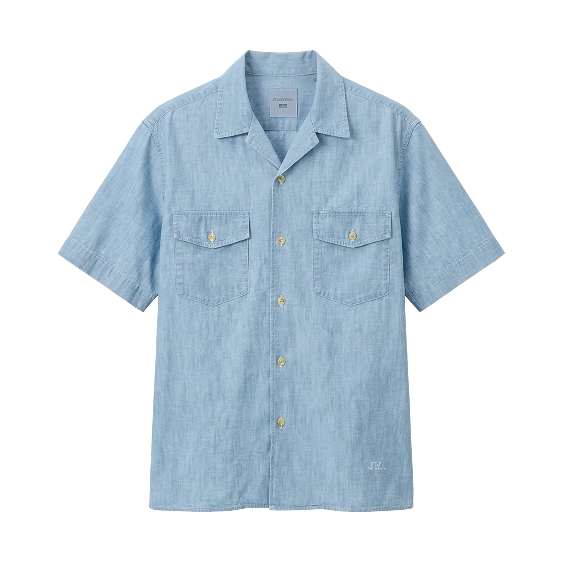 유니클로 x JW 앤더슨 샴브레이 오버사이즈 셔츠 블루(Uniqlo x JW Anderson Chambray Oversized Shirt Blue) - 1