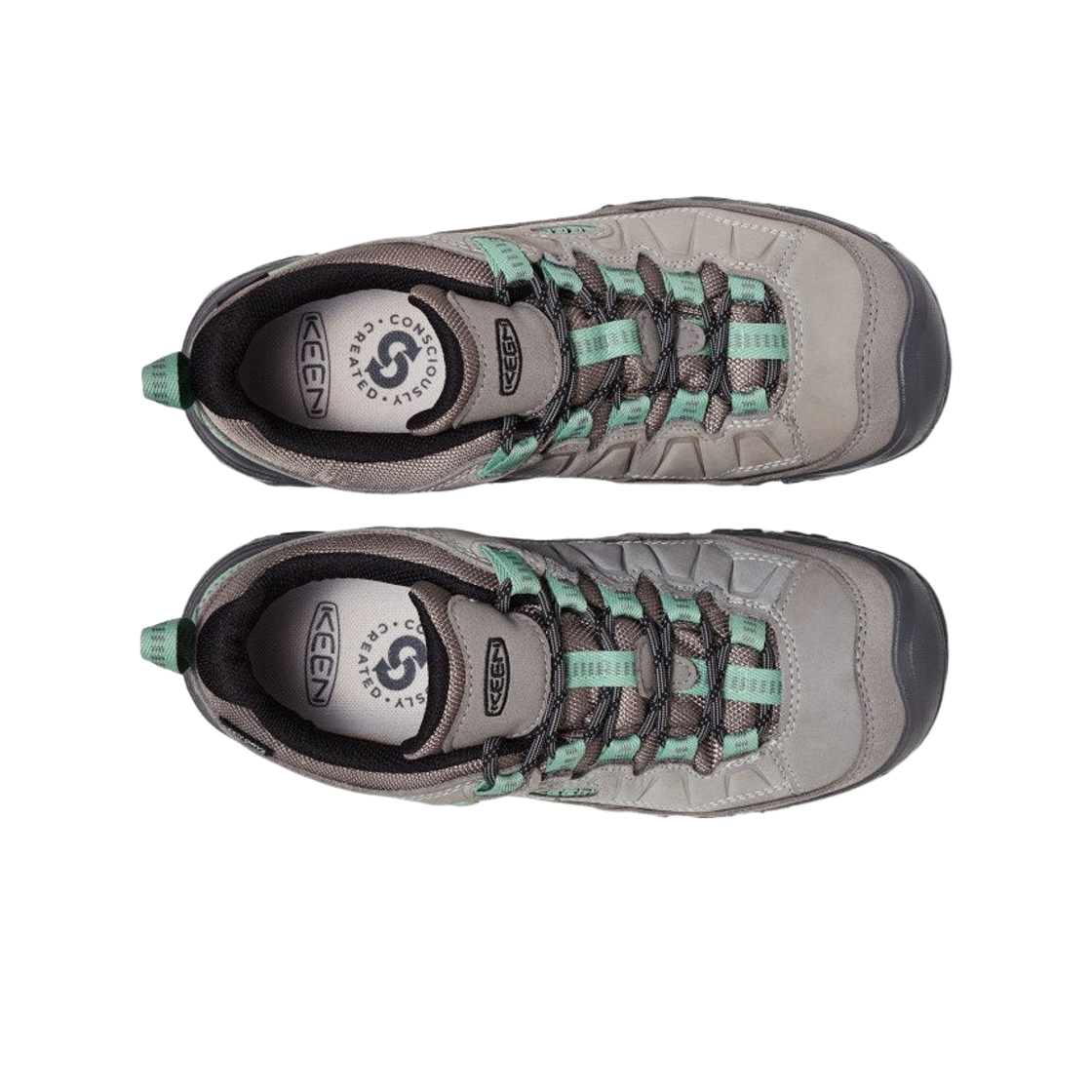 (W) 킨 타기 4 워터프루프 하이킹 슈즈 알로이 그래닛 그린((W) Keen Targhee IV Waterprrof Hiking Shoes Alloy Granite Green) - 2