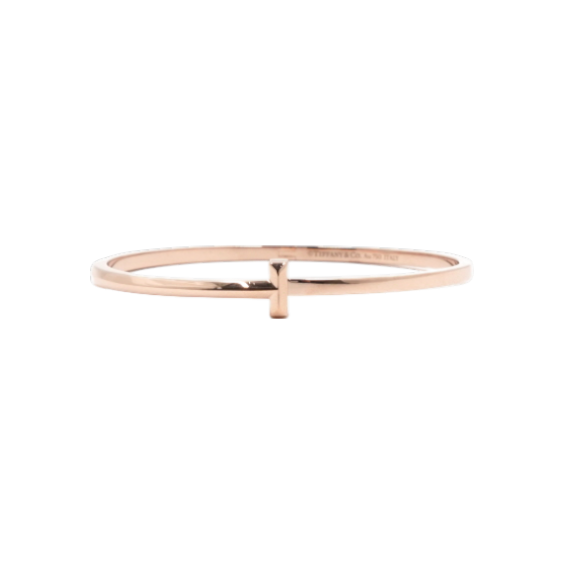 ITGM5VANLCTA Tiffany 18K Rose Gold T1 Hinged Narrow Bangle Bracelet