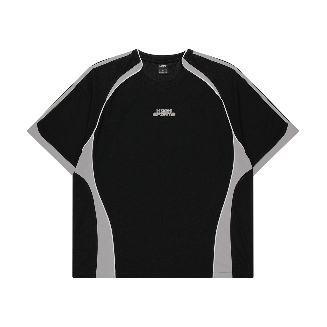 H3AM1MLTS070BK HDEX Wave Color Block Short Sleeve Black