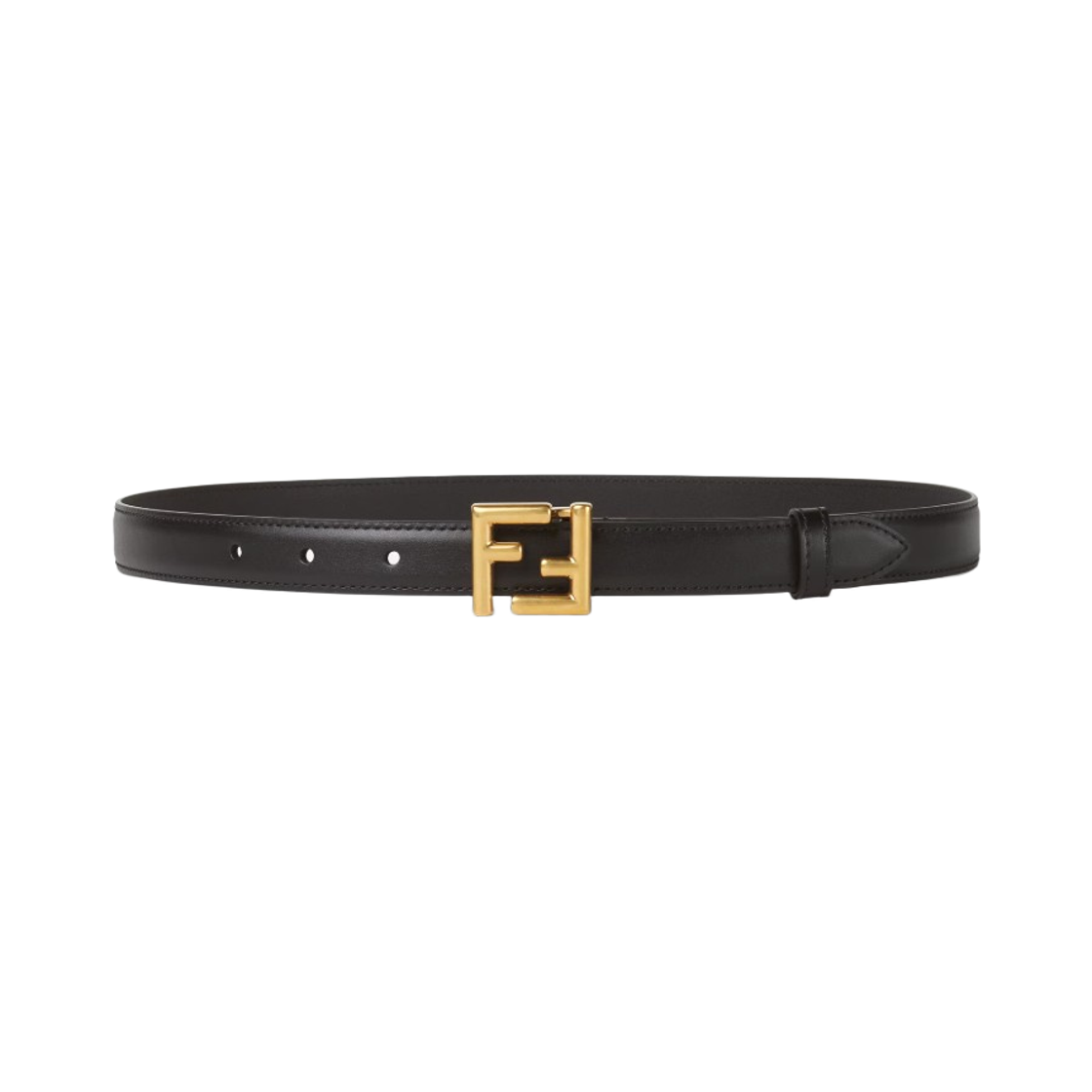(W) 펜디 FF 레더 벨트 블랙((W) Fendi FF Leather Belt Black)
