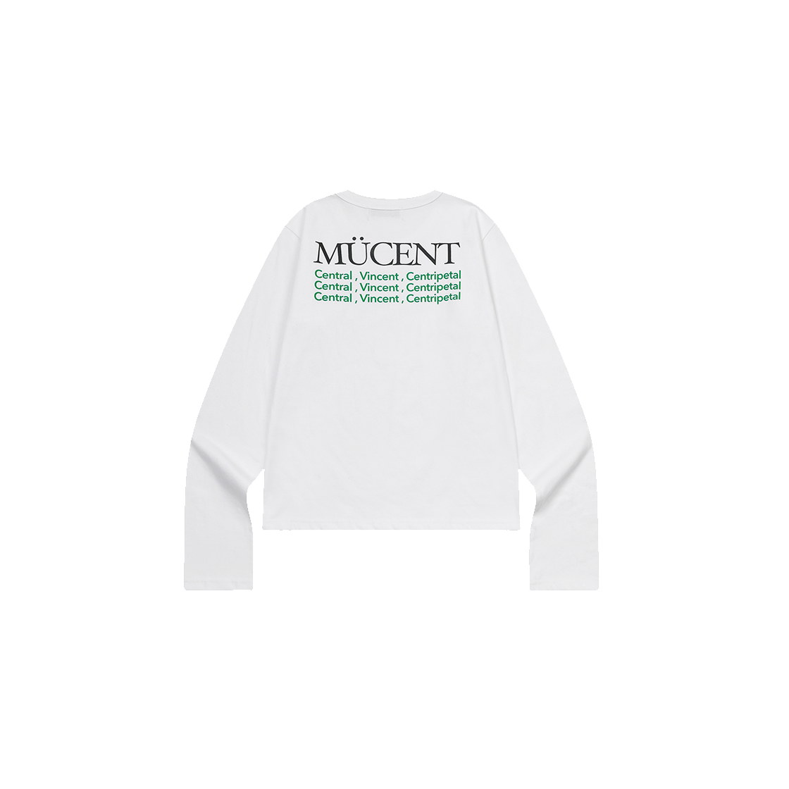 무센트 슬로건 긴팔 티 (2컬러) 화이트(MUCENT Slogan Long Sleeve T (2Color) White)