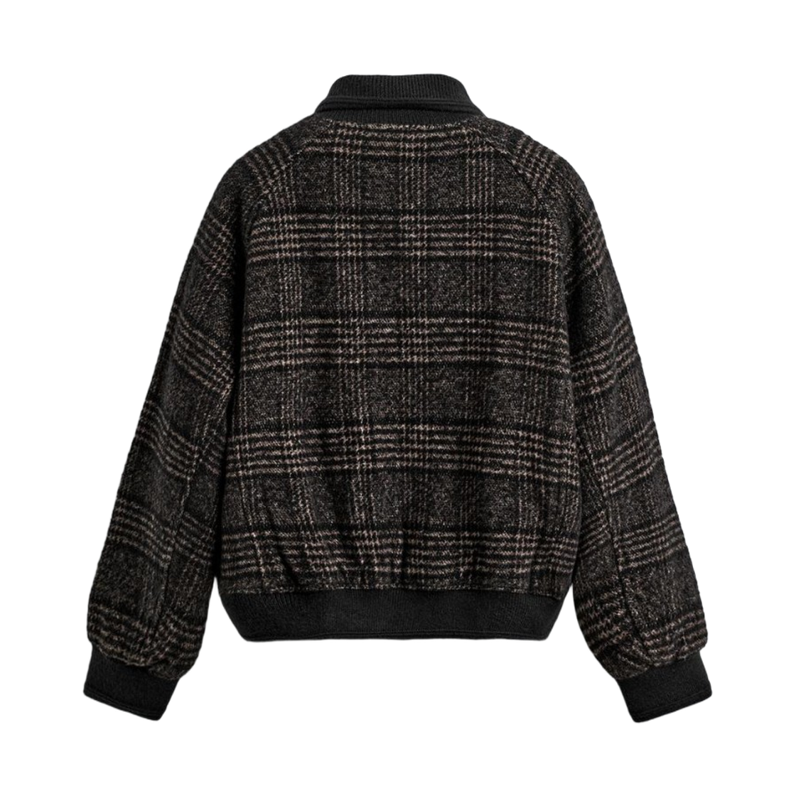 자라 콤비 리브 칼라 점퍼 블랙 브라운(Zara Combi Rib Collar Jumper Black Brown) - 2