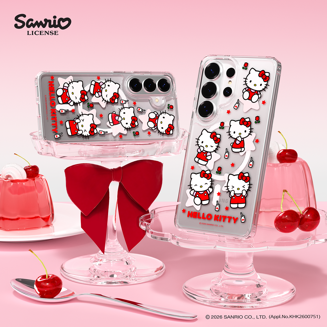 에스엘비에스 헬로키티 패턴 클리어 마그넷 케이스 for S26 Series(SLBS HELLO KITTY Pattern Clear Magnet Case for S26 Series) - 2