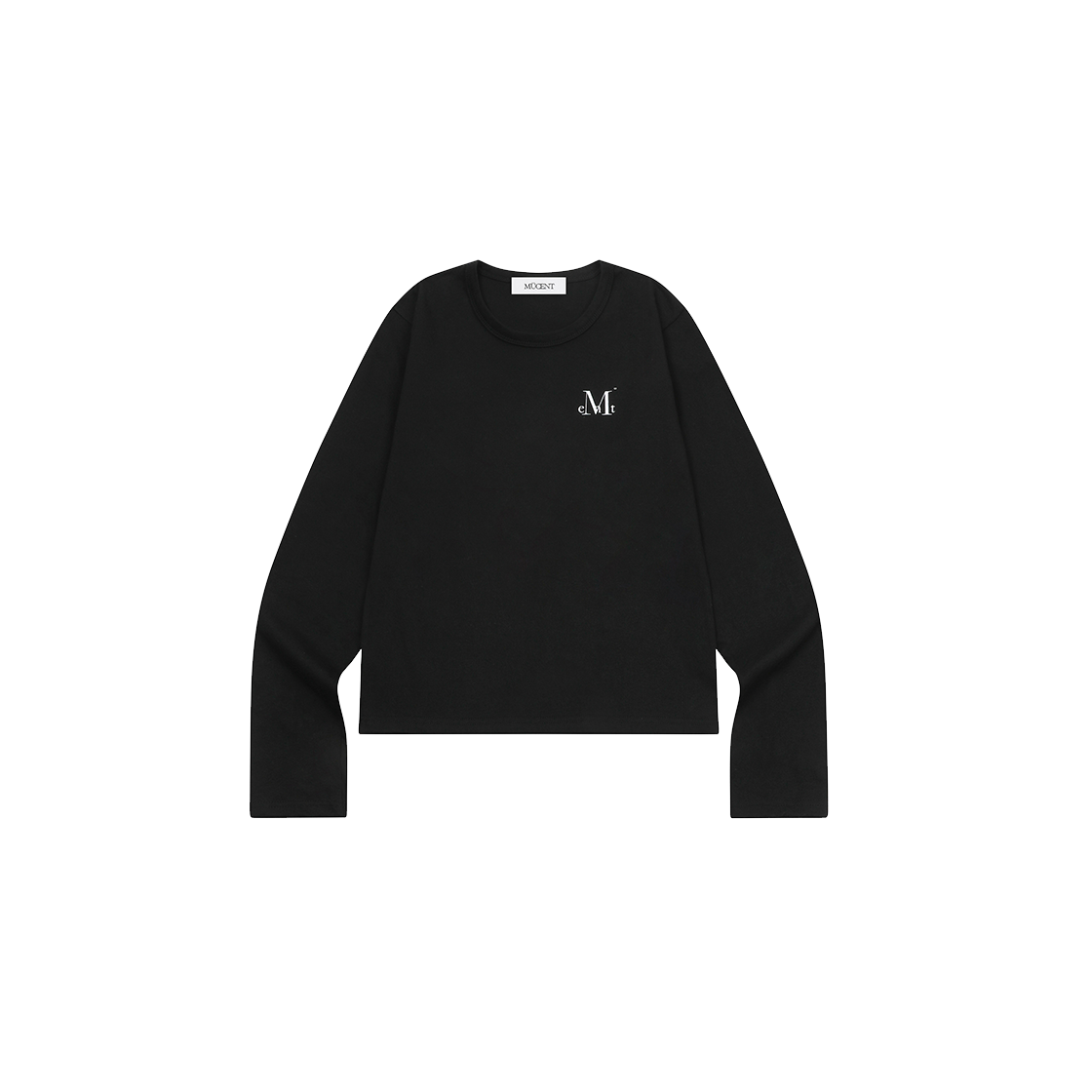 무센트 슬로건 긴팔 티 (2컬러) 블랙(MUCENT Slogan Long Sleeve T (2Color) Black) - 2
