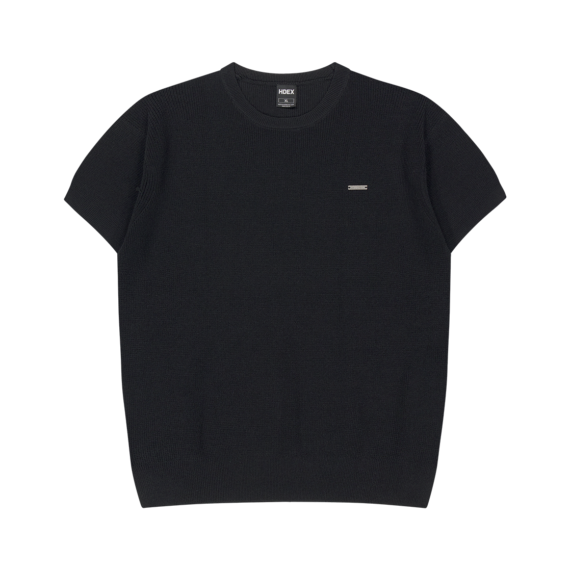 에이치덱스 이지 머슬핏 라운드 니트 블랙(HDEX EZ Muscle Fit Round Knit Black)