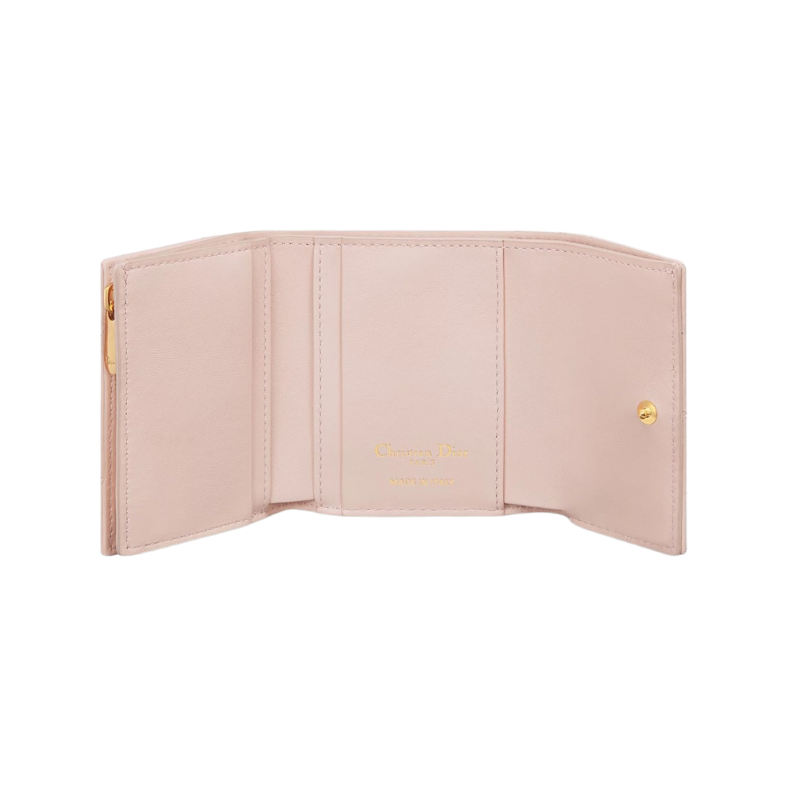 디올 카로 히비스커스 L-집 월렛 파우더 핑크(Dior Caro Hibiscus L-Zip Wallet Powder Pink) - 2