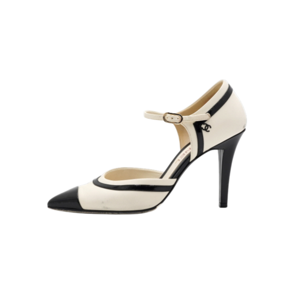 샤넬 블랙CC로고 투톤 여성 펌프스 메리제인 구두(Chanel Black CC Logo Two-Tone Women's Mary Jane Pumps)
