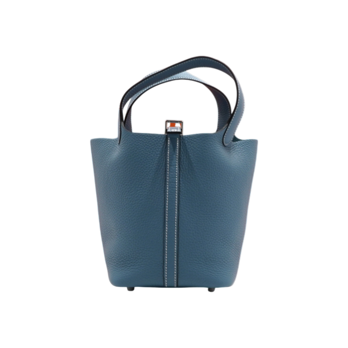 IT87EA2JR3SL Hermes H056289CKD2 Blue Jean Picotin 18 Etoupe Silver Togo Clemence Tote Bag - 26th Season