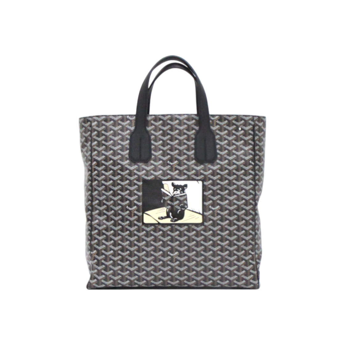 ITF73OGAU3BR GOYARD Voltaire Black Macaj Tote Bag for Men