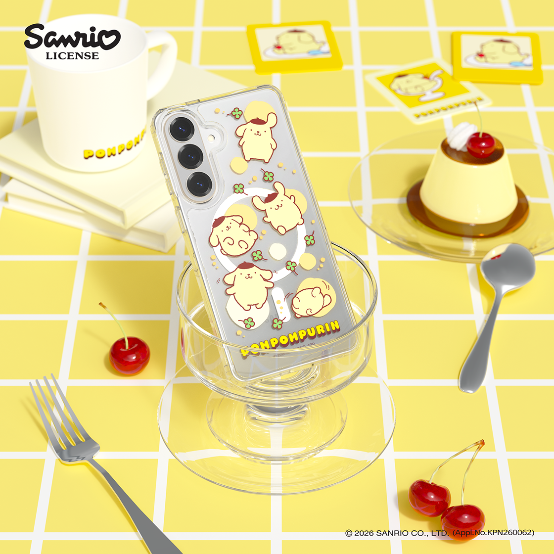 에스엘비에스 폼폼푸린 패턴 클리어 마그넷 케이스 for S26 Series(SLBS POMPOMPURIN Pattern Clear Magnet Case for S26 Series) - 2