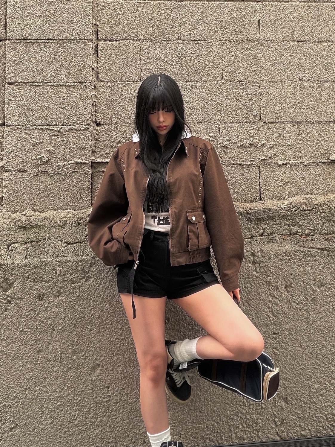 Converse x Drkshdw Turbowpn Black Cream 착용 스타일 - 1