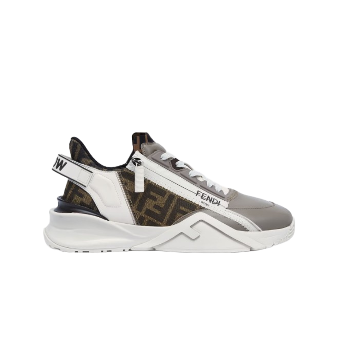 (W) 펜디 플로우 레더 로우탑 스니커즈 베이지((W) Fendi Flow Leather Low-Top Sneakers Beige)