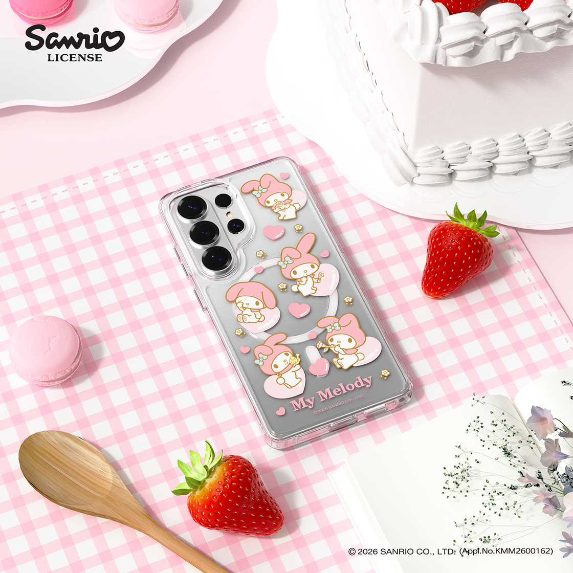 에스엘비에 마이멜로디 패턴 클리어 마그넷 케이스 for S26 Series(SLBS MY MELODY Pattern Clear Magnet Case for S26 Series) - 2