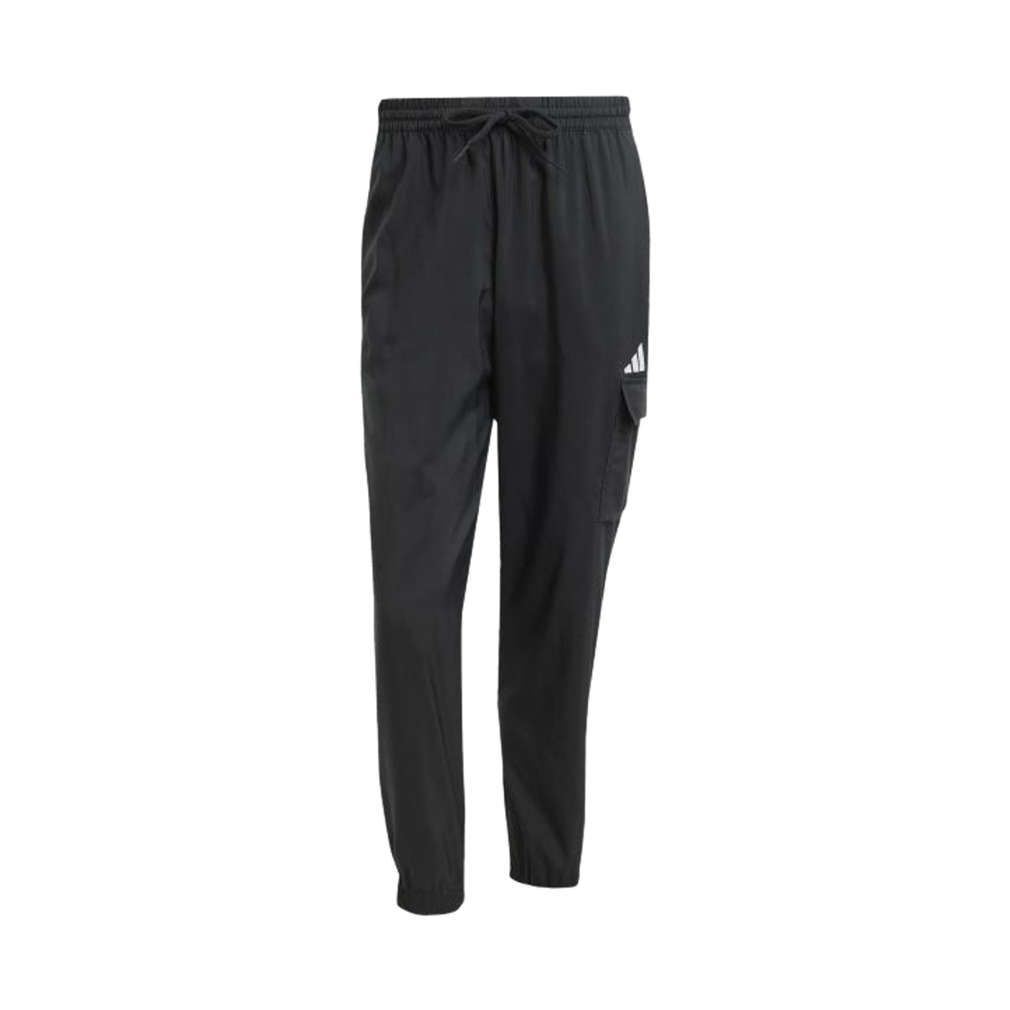 JF3538 Adidas Essentials Small Logo Cargo Pants Black White - KR Sizing
