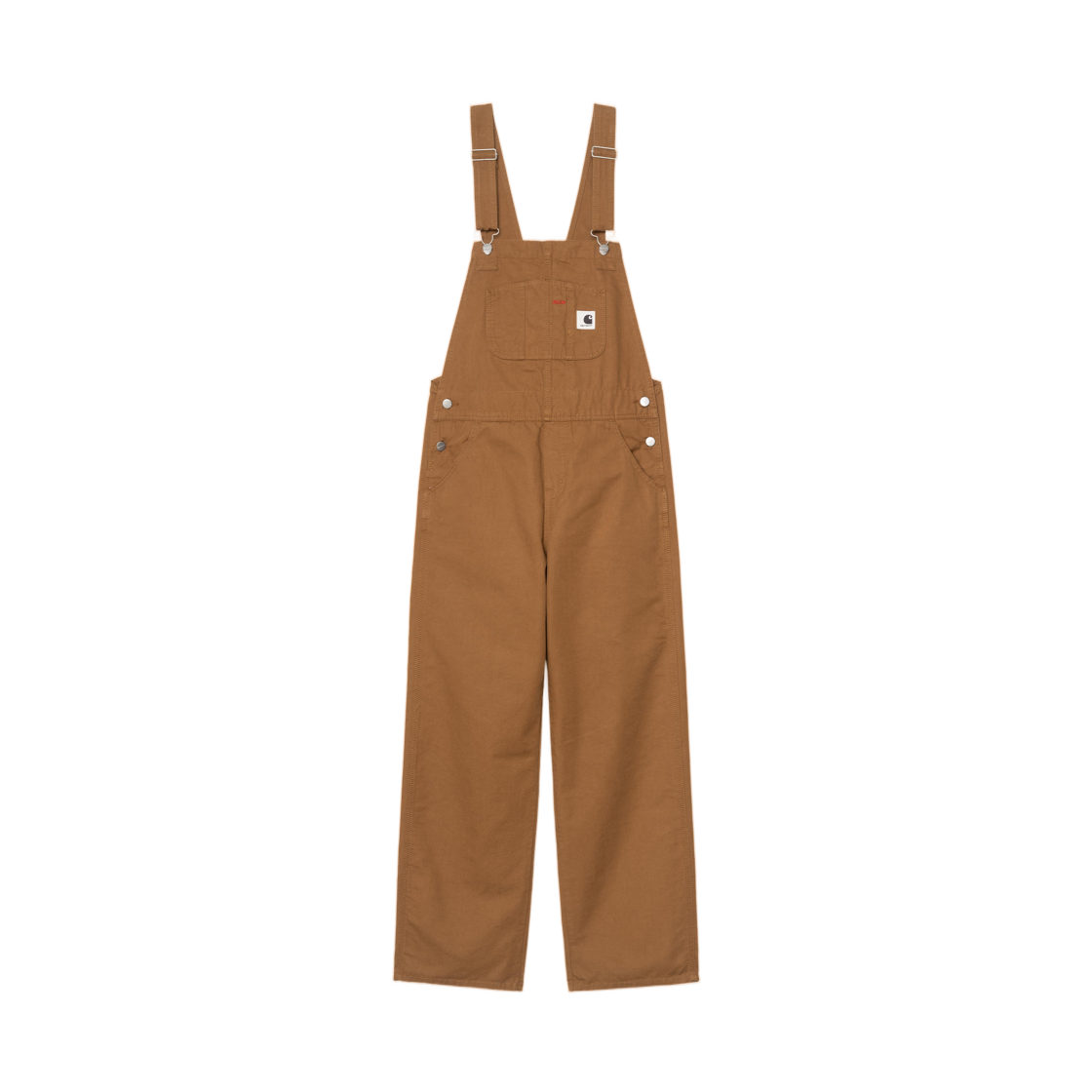 (W) 칼하트 WIP 빕 오버올 스트레이트 해밀턴 브라운 린스드((W) Carhartt WIP Bib Overall Straight Hamilton Brown Rinsed) - 1