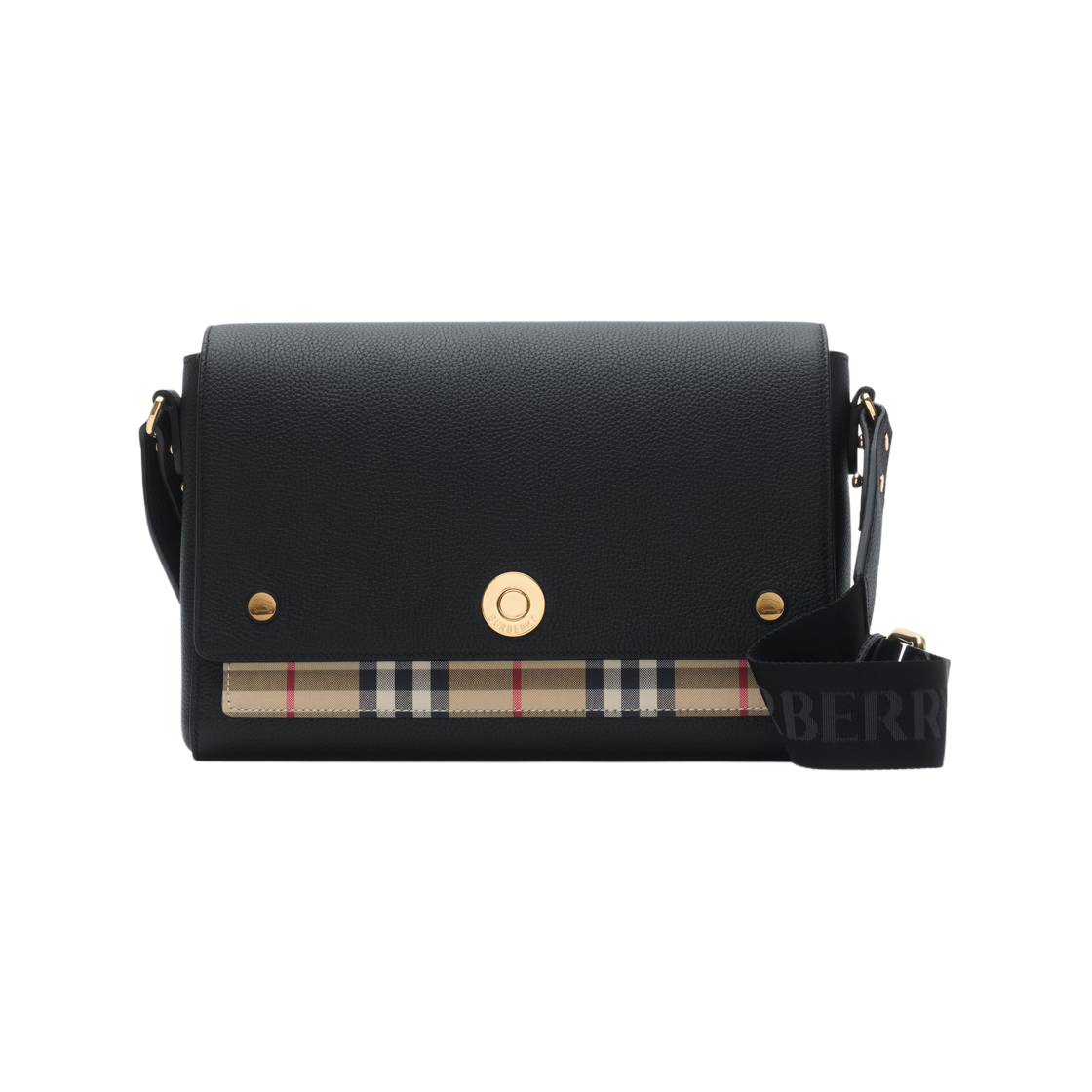 8117037 Burberry Note Crossbody Bag Black